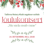 Rotary Klubi joulukontsert poster