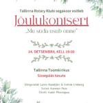 Rotary Klubi joulukontsert poster